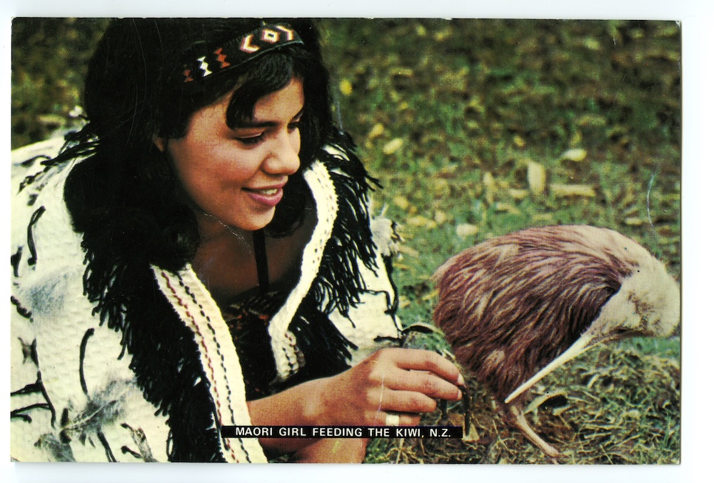 Fig. 13: ‘Maori Girl Feeding the Kiwi, NZ’, Pictorial Publications Ltd., Hastings