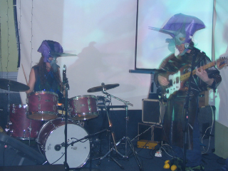 Fig. 1: ‘The Dinosaur Show’ Launch for the album Natural Disaster by Go Genre Everything at the Vic Hotel, Brunswick, Victoria, Australia. February 28 2004. Photograph: Symone Male, 2004