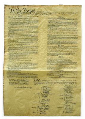 Fig. 4: Facsimile of The Constitution of the United States of America, from the American Document Company