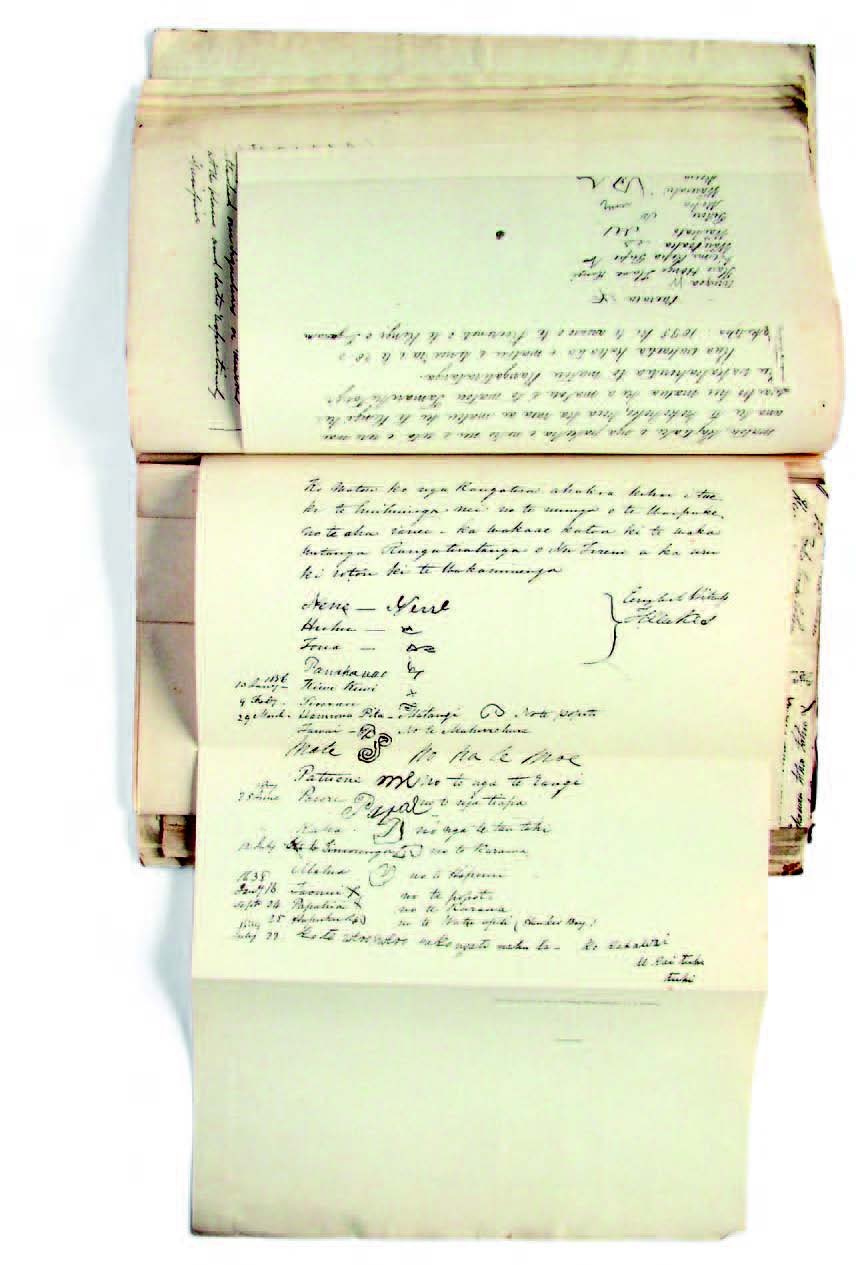 Fig. 7: From the Facsimiles of the Declaration of Independence and the Treaty of Waitangi, New Zealand Government Printer, 1877