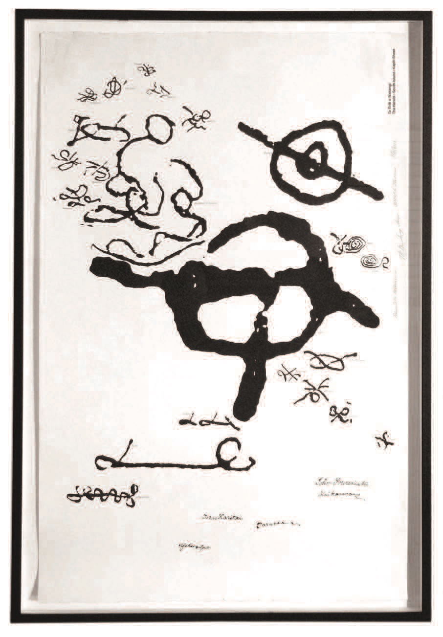 Fig. 5: This is actually an early test proof Max Hailstone’s Treaty of Waitangi project, 1990 image courtesy of Antoinette le Vaillant