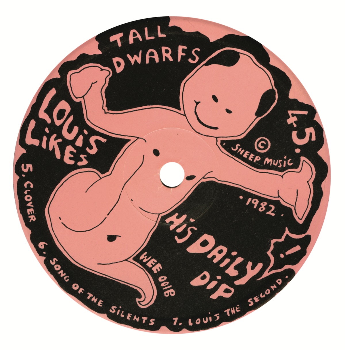 Tall Dwarfs Louis Likes His Daily Dip EP, 1982 (WEE001)