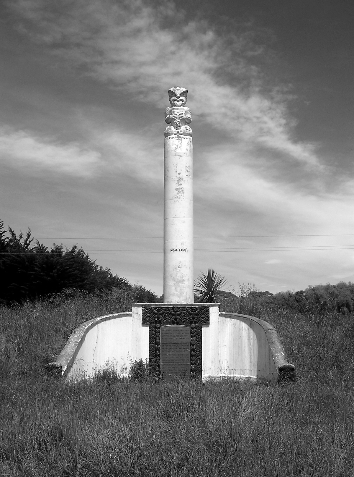 Kaiapohia monument, Preeces Rd (Author’s photograph) 