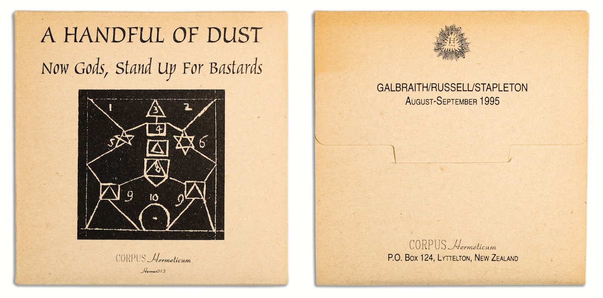 A Handful of DustNow Gods, Stand Up for BastardsHermes013 CD, April 1996 Edition of 450 Design by Bruce Russell